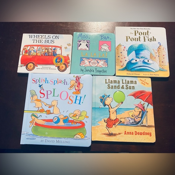 Lots of Children’s board books Pout Pout Fish, Llama Llama, wheels on the bus - Picture 1 of 6